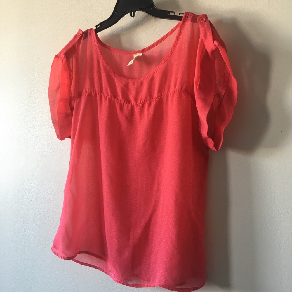 Easter ~ Pink Sheer Top